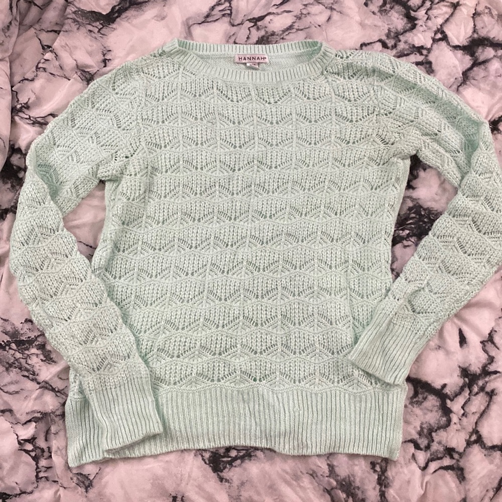 light blue Hannah knitted sweater